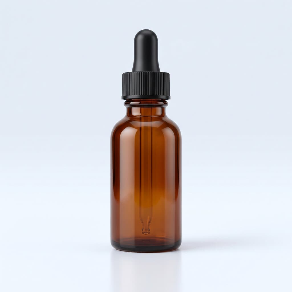 Flacon compte-gouttes verre ambré 30ml